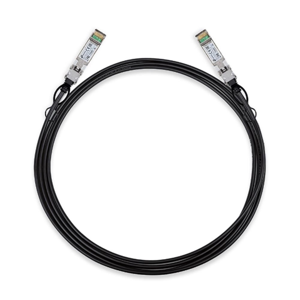 TP‑Link TL‑SM5220‑3M 3 Metre 10 Gb/s Passive Twinax DAC SFP+ – 10 GBASE‑CU Doğrudan Bağlantı Kablosu