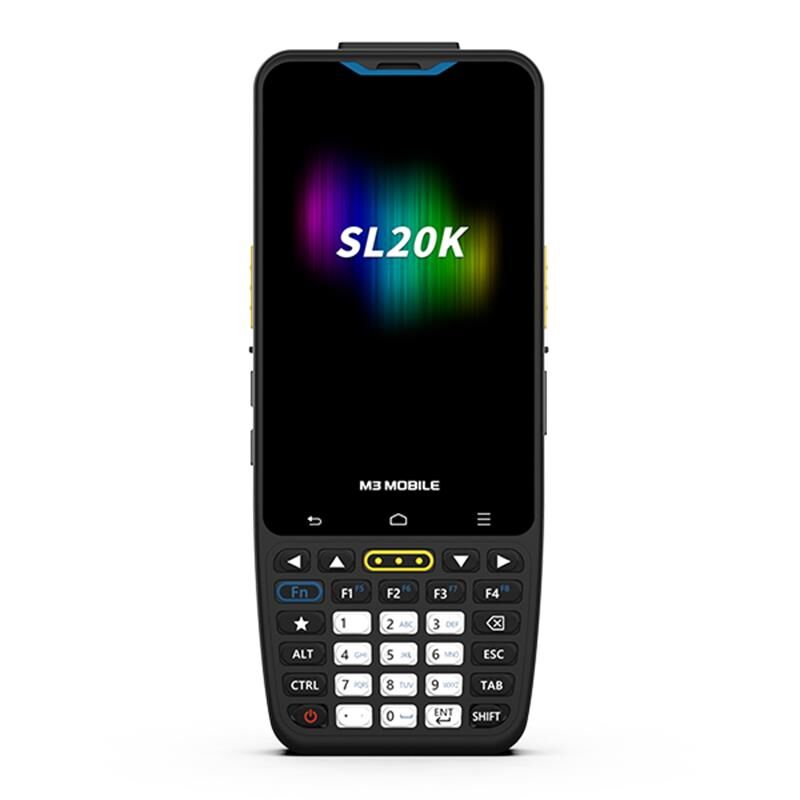 M3 MOBILE SL20K X/W 2D Karekod El Terminali 4GB RAM 64GB Depolama Android 13, 4'' Tuşlu Ekran, 13MP Kamera, Wi-Fi & Bluetooth + Kılıf, Ekran Koruyucu ve Adaptör