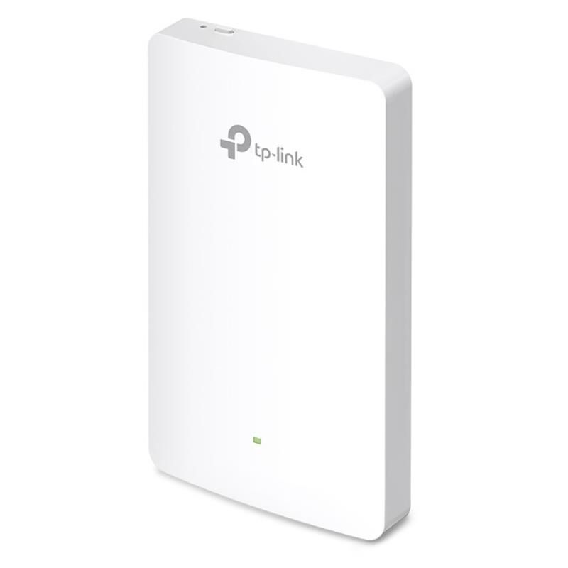 TP‑LINK Omada EAP615‑Wall AX1800 Wi‑Fi 6 Dual‑Band Duvar Tipi Access Point 574 Mbps 2.4 GHz + 1201 Mbps 5 GHz 1×Gigabit RJ45 Port PoE Destekli Adaptörsüz