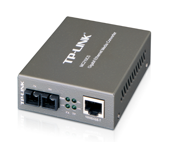 TP-LINK Omada MC210CS Gigabit Ethernet Medya Dönüştürücü 10/100/1000 Mbps RJ45 SC Fiber Optik Converter