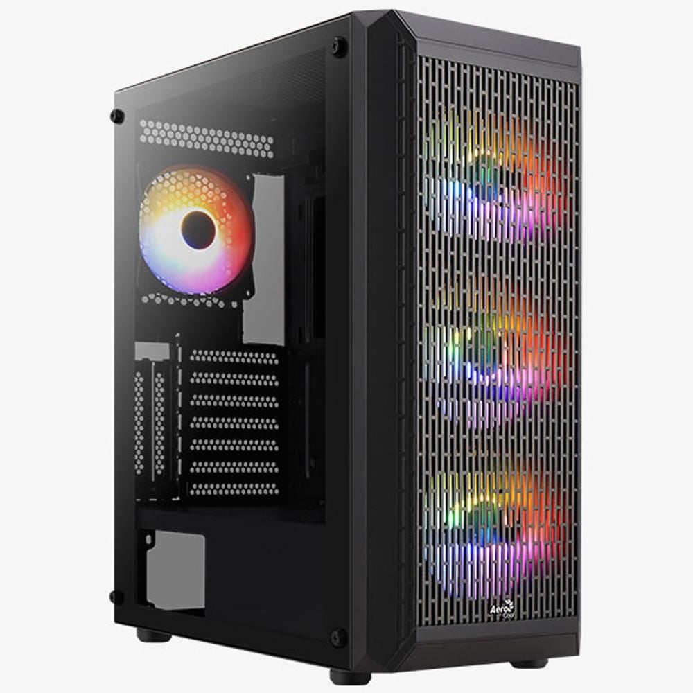 Aerocool AE BEAM 500 Beam 500W 4 x 12cm FRGB Fanlı Mini Tower Kasa