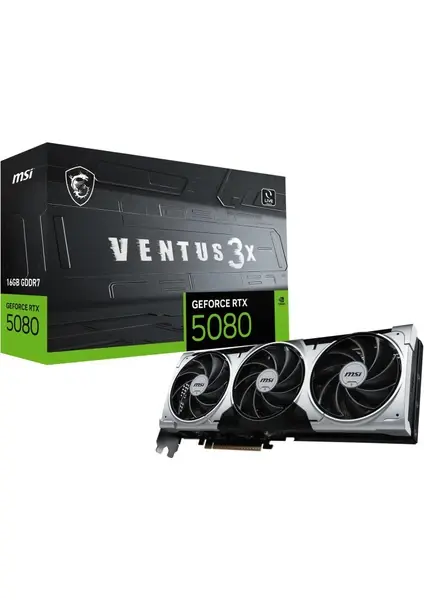 MSI GeForce RTX 5080 Shadow 3X OC 16GB GDDR7 256-Bit Ekran Kartı