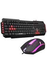 Hytech HYK-46 COMBO Siyah USB Kırmızı Detaylı Q Multimedia Gaming Klavye + Optik Mouse Set