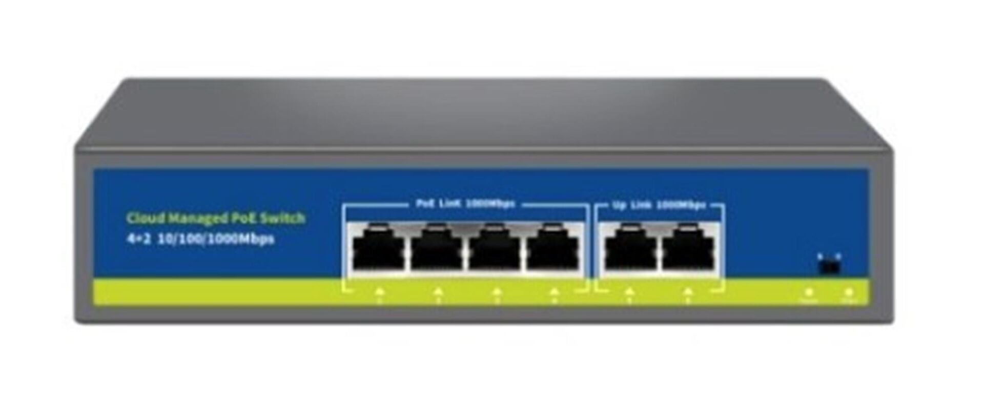 Nova NVC-S21-4GP2G 4 Port Gigabit PoE + 2 Port Gigabit Uplink Cloud Yönetilebilir Switch