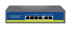 Nova NVC-S21-4GP2G 4 Port Gigabit PoE + 2 Port Gigabit Uplink Cloud Yönetilebilir Switch