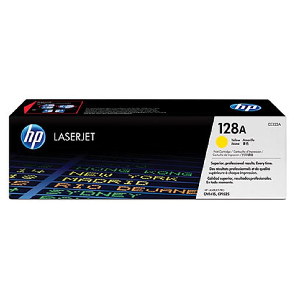 HP 128A Sarı (Yellow) LaserJet Toner Kartuşu - CE322A - LaserJet Pro CP1525 / CM1415 - 1.300 Sayfa