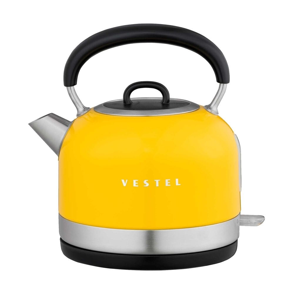 VESTEL Retro Sarı 2200 W 1.7 L Çelik Kettle