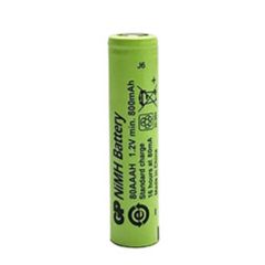 GP AAA 800 mAh 1.2V Şarj Edilebilir İnce Düz Kafa Endüstriyel Pil (Tekli Paket)