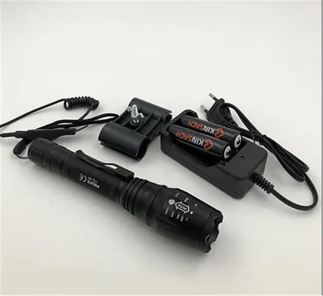 Police PS-90 Cree XML-T6 LED Şarjlı Tüfek Feneri Seti