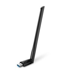 TP‑Link Archer T3U Plus AC1300 Dual‑Band Yüksek Kazançlı Kablosuz USB 3.0 Adaptör (867 Mbps 5 GHz + 400 Mbps 2.4 GHz), MU‑MIMO, Windows/macOS Uyumluluğu, Siyah