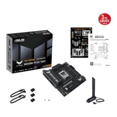 Asus TUF GAMING B850M-PLUS WIFI AMD B850 AM5 DDR5 8000MHz (OC) HDMI DP 2x M.2 Wi-Fi 6E mATX Anakart