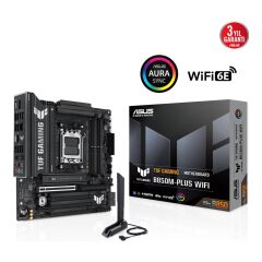 Asus TUF GAMING B850M-PLUS WIFI AMD B850 AM5 DDR5 8000MHz (OC) HDMI DP 2x M.2 Wi-Fi 6E mATX Anakart