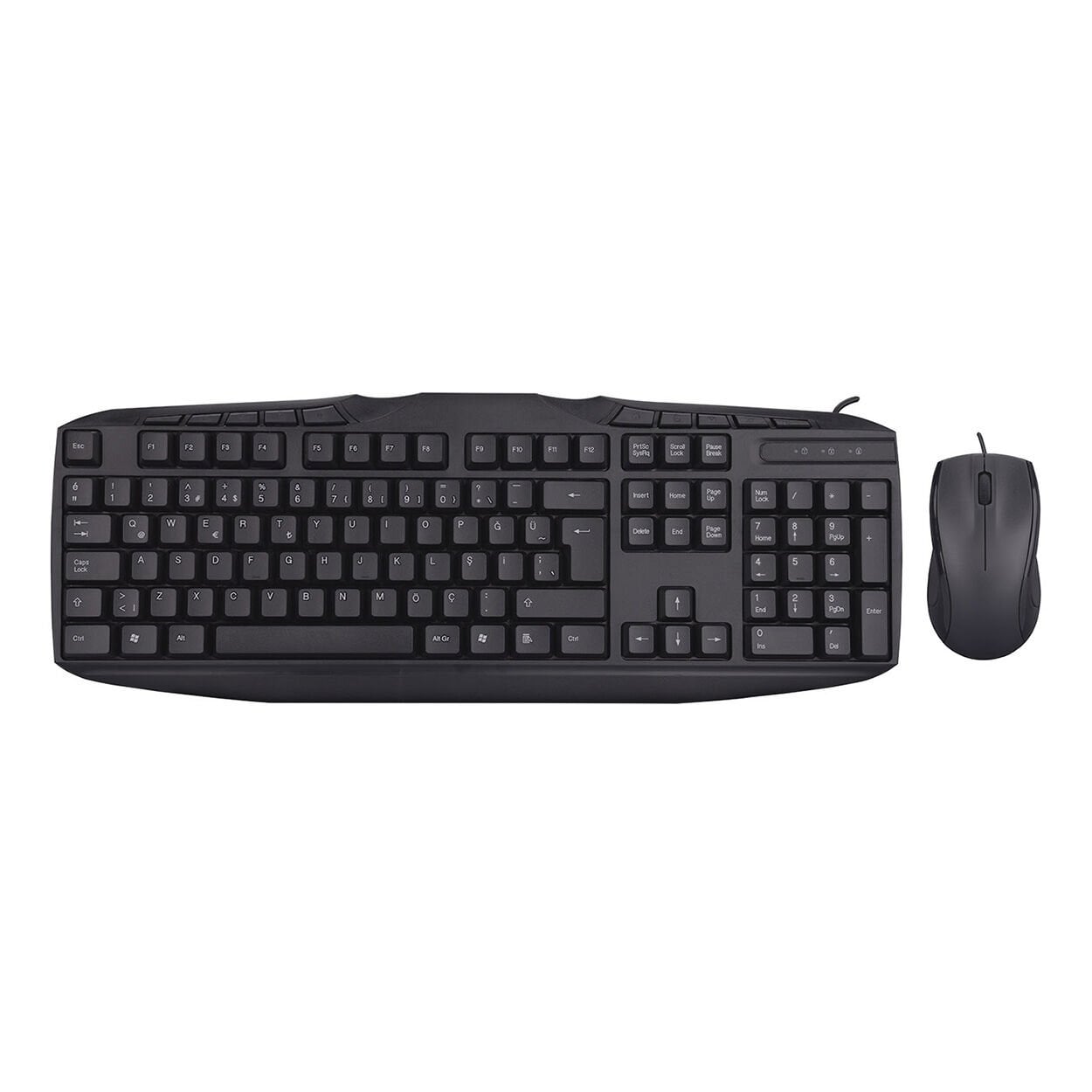 EVEREST UN-796 Siyah Usb Q Multimedia Klavye + Mouse Set
