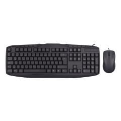 Everest UN-796 USB Kablolu Türkçe Q Multimedya Klavye Mouse Seti - Siyah