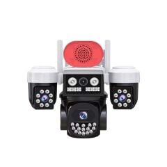 Joysee W3 9Mp 3.6mm 2x2.8mm Üç Kamera 19IR+18Led Wifi PTZ Kamera