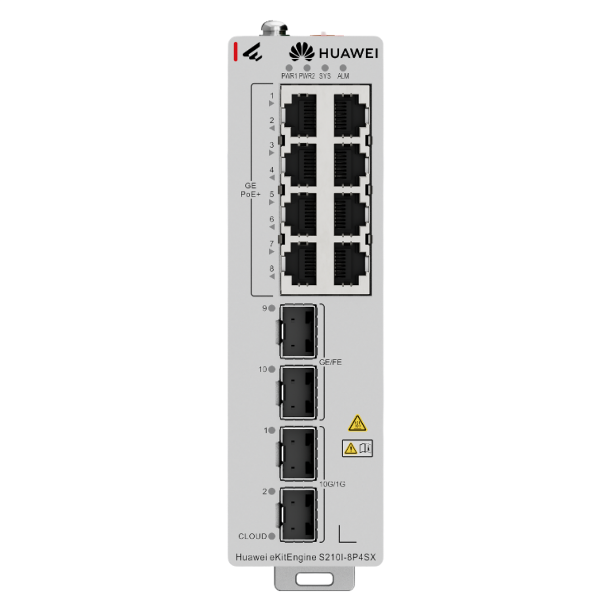 HUAWEI EKITENGINE S210I-8P4SX 8 PORT GIGABIT+2X2.5GB 2X10G SFP+ CLOUD YÖNETİLEBİLİR L2+ ENDÜSTRİYEL 240W POE SWITCH