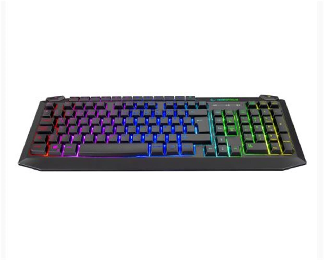 Rampage KB-R310 Broker V2 Kablolu USB RGB Gökkuşağı Aydınlatmalı 6D Mouse 12800 DPI Oyuncu Klavye + Mouse Set (Siyah)