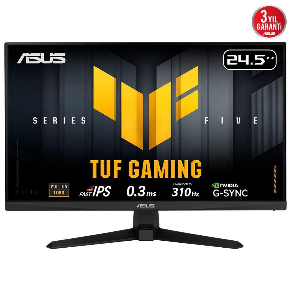 ASUS TUF Gaming VG259QMR5A 24.5'' Fast IPS 310Hz 0.3ms Full HD Adaptive Sync Oyun Monitörü