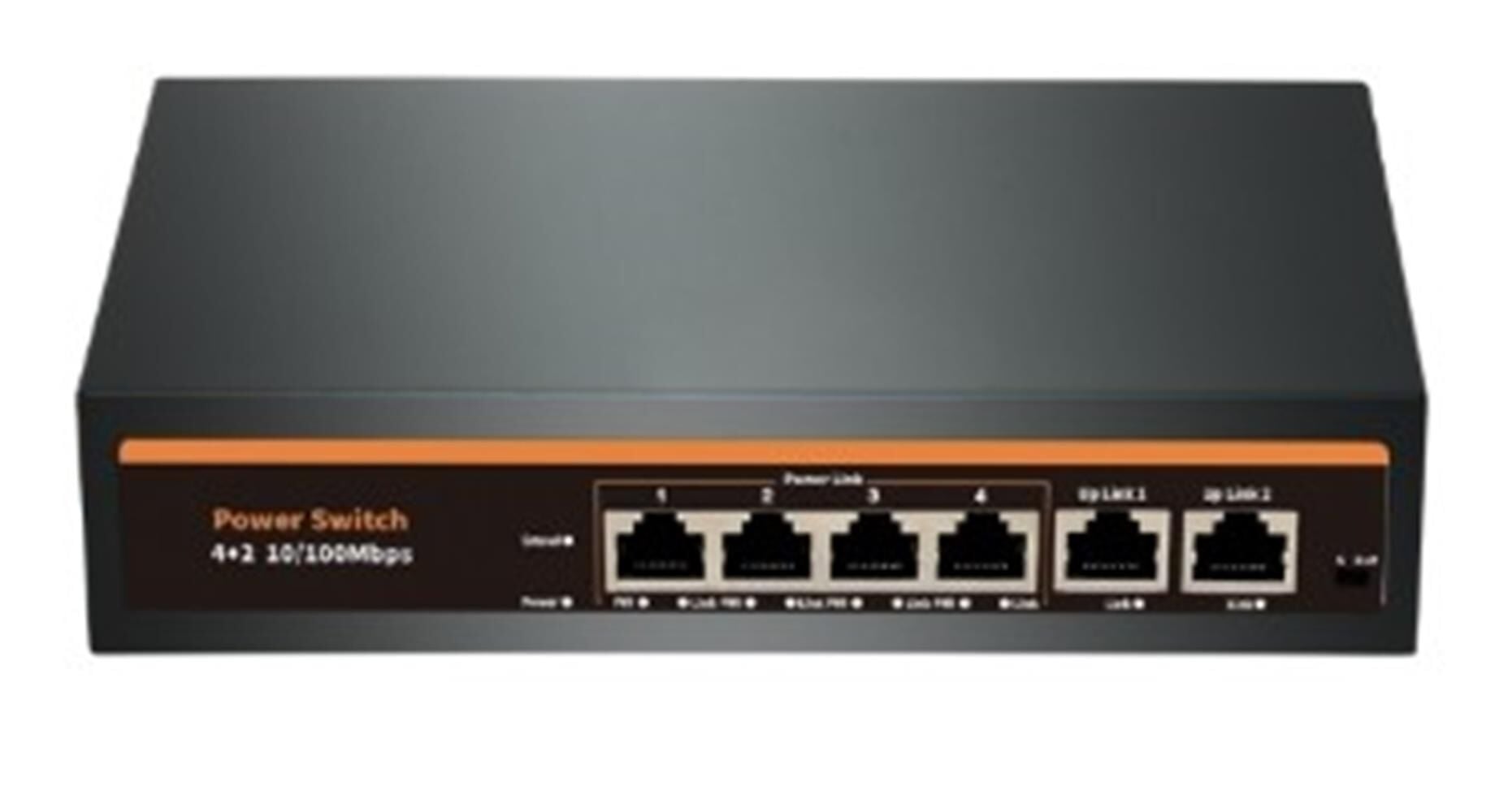Nova NVC-INTSF0420FB2L 6-Port (4+2) 24V Passive PoE Intercom Switch