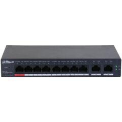 Dahua CS4010-8ET-110 8 Port Fast Ethernet PoE 110W Bulut Yönetilebilir Switch + 2 Gigabit Uplink