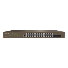Tenda TEG3328F 24-Port Gigabit 4-Port SFP L2 Yönetilebilir Rackmount Switch