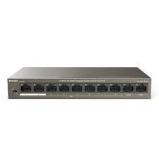 Tenda TEF1110P-8-63W 8-Port 10/100Mbps PoE (58W) + 2-Port 10/100Mbps Uplink Desktop Fast Ethernet Switch