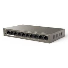Tenda TEF1110P-8-63W 8-Port 10/100Mbps PoE (58W) + 2-Port 10/100Mbps Uplink Desktop Fast Ethernet Switch