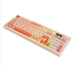 Everest KB-85 SILENT PRO Bej-Pembe-Turuncu Kablosuz 2.4GHz RGB Sessiz Tuşlu Q Oyuncu Klavyesi