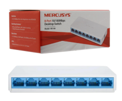 Mercusys MS108 8 Port 10/100 Mbps Fast Ethernet Yönetilemez Masaüstü Switch MS108 Ağ Anahtarı TP-Link Mercusys