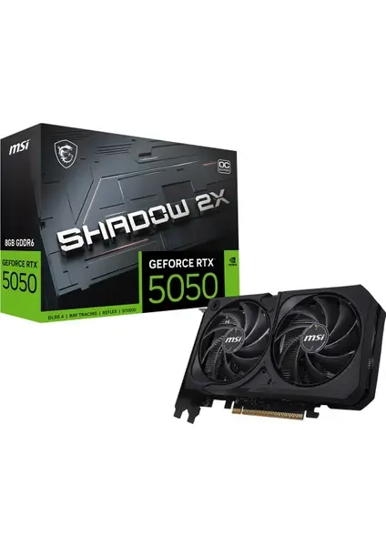 MSI GeForce RTX 5050 Shadow 2X OC 8GB GDDR6 128-Bit Ekran Kartı