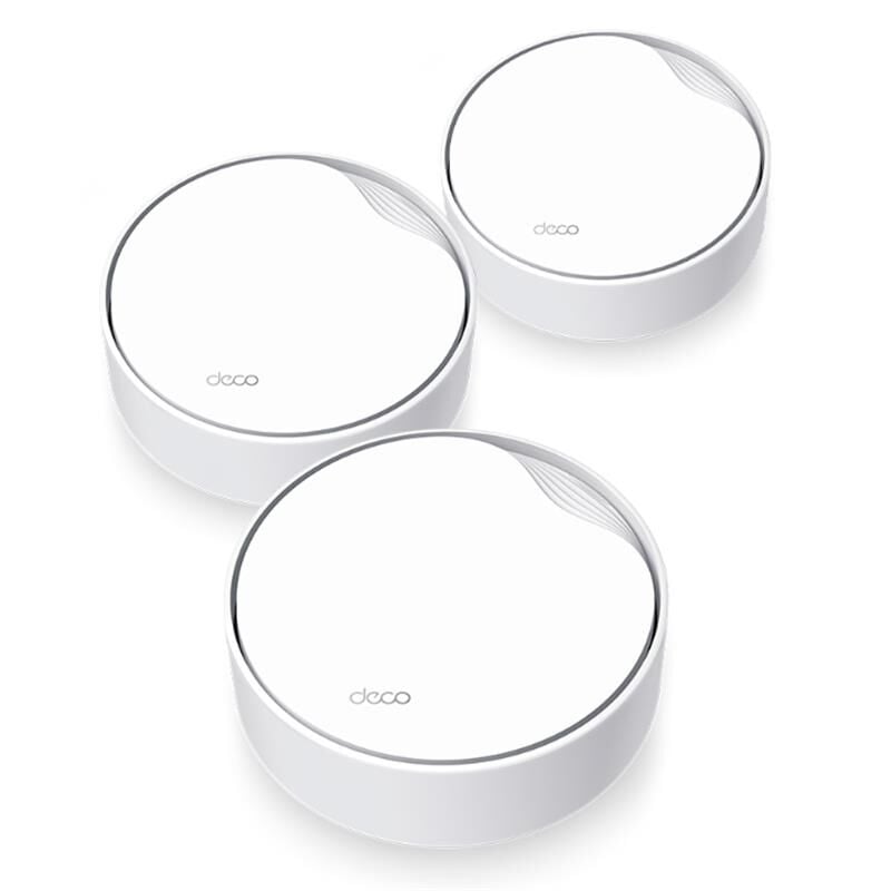 TP-LINK Deco X50-PoE AX3000 Wi-Fi 6 Dual Band 2402Mbps 5GHz + 574Mbps 2.4GHz PoE Destekli 2.5G WAN/LAN Portlu 3'lü Mesh Sistemi | Maksimum Bilgisayar