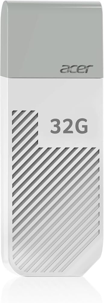 Acer 32GB USB 3.2 Gen 1 UP300-32GB-WH Beyaz Flash Bellek (120-100 MB-s) Okuma-Yazma
