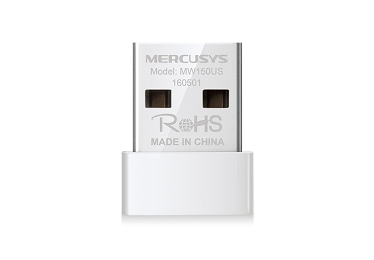 Tp‑Link Mercusys MW150US 150 Mbps Nano Kablosuz USB Adaptör (IEEE 802.11n/g/b, USB 2.0, Dahili Anten, Windows 11/10/8.1/7/XP Desteği)