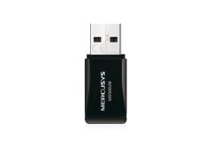 Tp‑Link Mercusys MW300UM 300 Mbps Mini Kablosuz USB Adaptör IEEE 802.11n/g/b 2.4 GHz, Dahili Anten, WPA3 Güvenlik, Windows 11/10/8.1/8/7/XP Uyumlu, Siyah