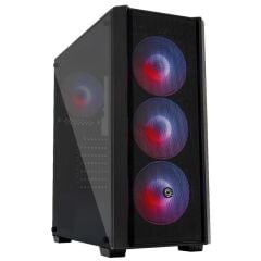FRISBY FC-9440G 650W 80+ Mid-Tower ATX Gaming Kasa | 4 x 120 mm RGB Fan | Mesh Ön Panel & 4 mm Temperli Yan Cam | USB 3.0+2xUSB 2.0