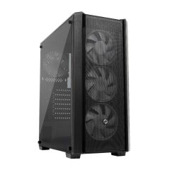 FRISBY FC-9440G 650W 80+ Mid-Tower ATX Gaming Kasa | 4 x 120 mm RGB Fan | Mesh Ön Panel & 4 mm Temperli Yan Cam | USB 3.0+2xUSB 2.0