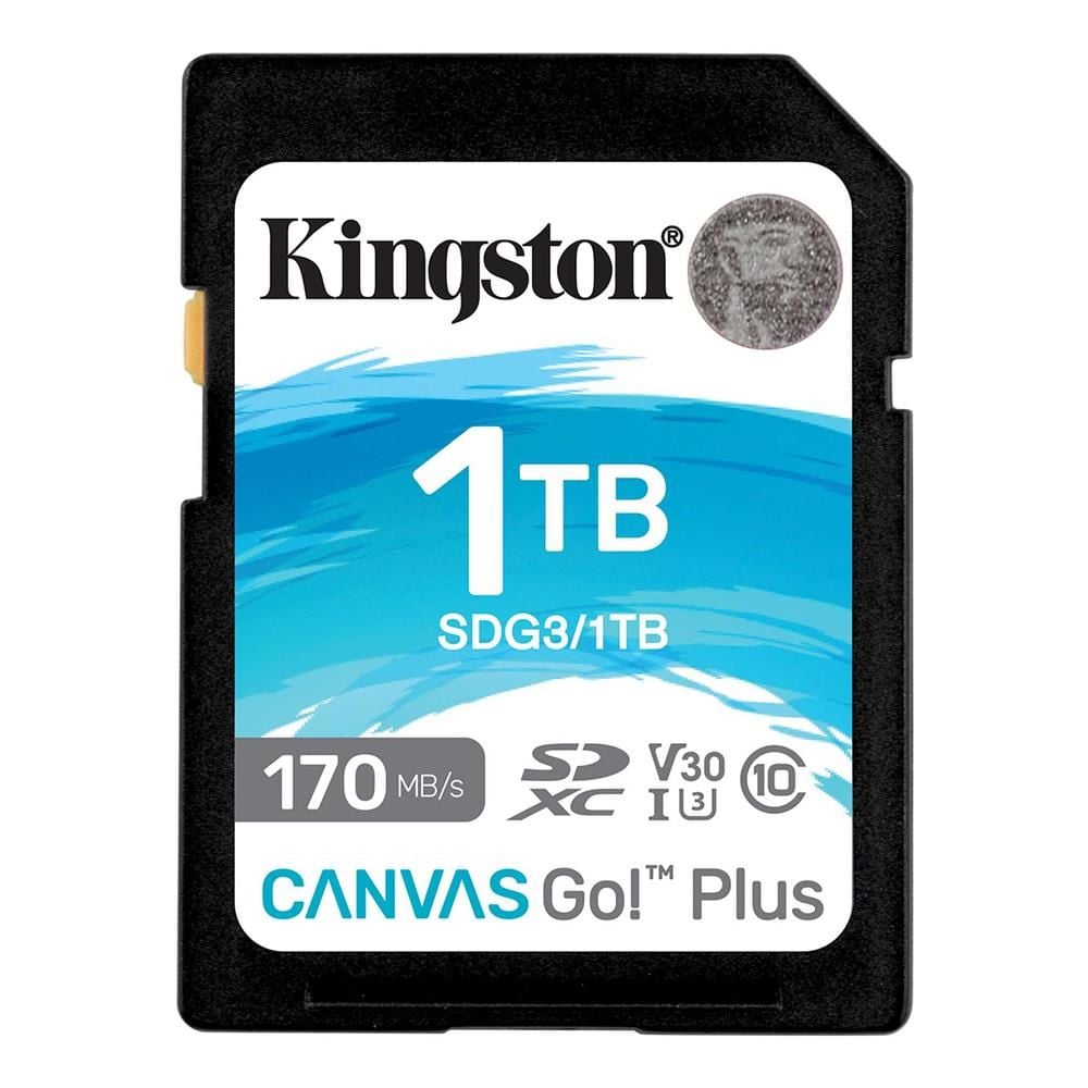 Kingston SDG3-1TB 1TB SDXC Canvas Go Plus UHS-I U3 V30 Hafıza Kartı