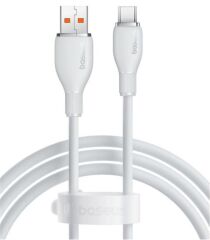 Baseus Pudding Series USB-C to USB-C 100W Hızlı Şarj ve Veri Kablosu 1.2 Metre - Beyaz (P10355703221-00)