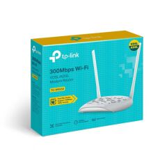 TP-LINK TD-W9950 300Mbps 2.4GHz Kablosuz N VDSL2/ADSL2+ 4 Port 10/100 Mbps LAN/WAN Modem Router, 2x 5dBi Harici Anten, WPA2 Şifreleme, WPS, IPv6 Desteği, Beyaz