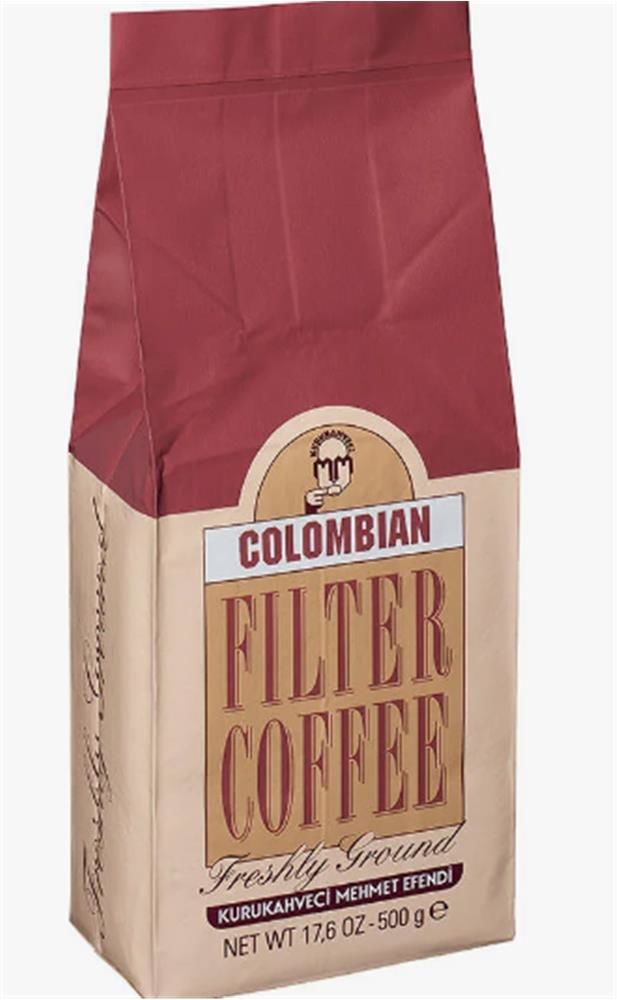 Kurukahveci Mehmet Efendi Colombian Filtre Kahve 500 g (Metal Kutu)