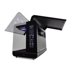 Quadro QX100 EAGLE Pencereli Dahili Led Ekranlı Siyah Oyuncu Kasası (9x RGB Fan Dahil)