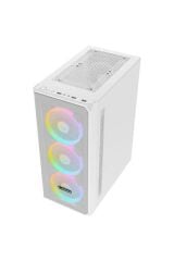 Rampage HELIOS Mesh Beyaz 650W 80+ Rainbow ATX Mid Tower Oyuncu Kasası