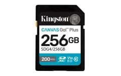 Kingston SDG4-256GB 256GB SDXC Canvas Go Plus Gen4 200MB/s C10 UHS-I U3 V30 Hafıza Kartı