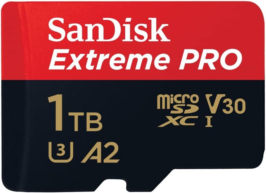 1 TB SANDISK EXTREME PRO SDXC UHS-I A2 MICROSD SDSQXCD-1T00-GN6MA