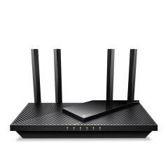 TP‑LINK Archer AX55 Pro AX3000 2402 Mbps + 574 Mbps Dual Band IEEE 802.11ax Wi‑Fi 6 Router, 2× 2.5 Gbps WAN/LAN Port + 3× 1 Gbps LAN, USB 3.0, HomeShield, VPN, Beamforming, 4 Anten Siyah
