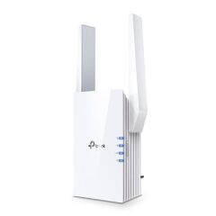 TP-LINK RE605X AX1800 Dual Band Wi-Fi 6 Kablosuz Menzil Genişletici, 574 Mbps + 1201 Mbps, 1x Gigabit Ethernet Portu, 2 Harici Anten, OneMesh ve Access Point Desteği, Beyaz
