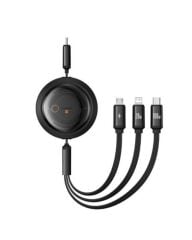 Baseus Free2Draw Mini Retractable Fast Charging Cable Type-C to Type-C 100W Black (P10368700111-04)