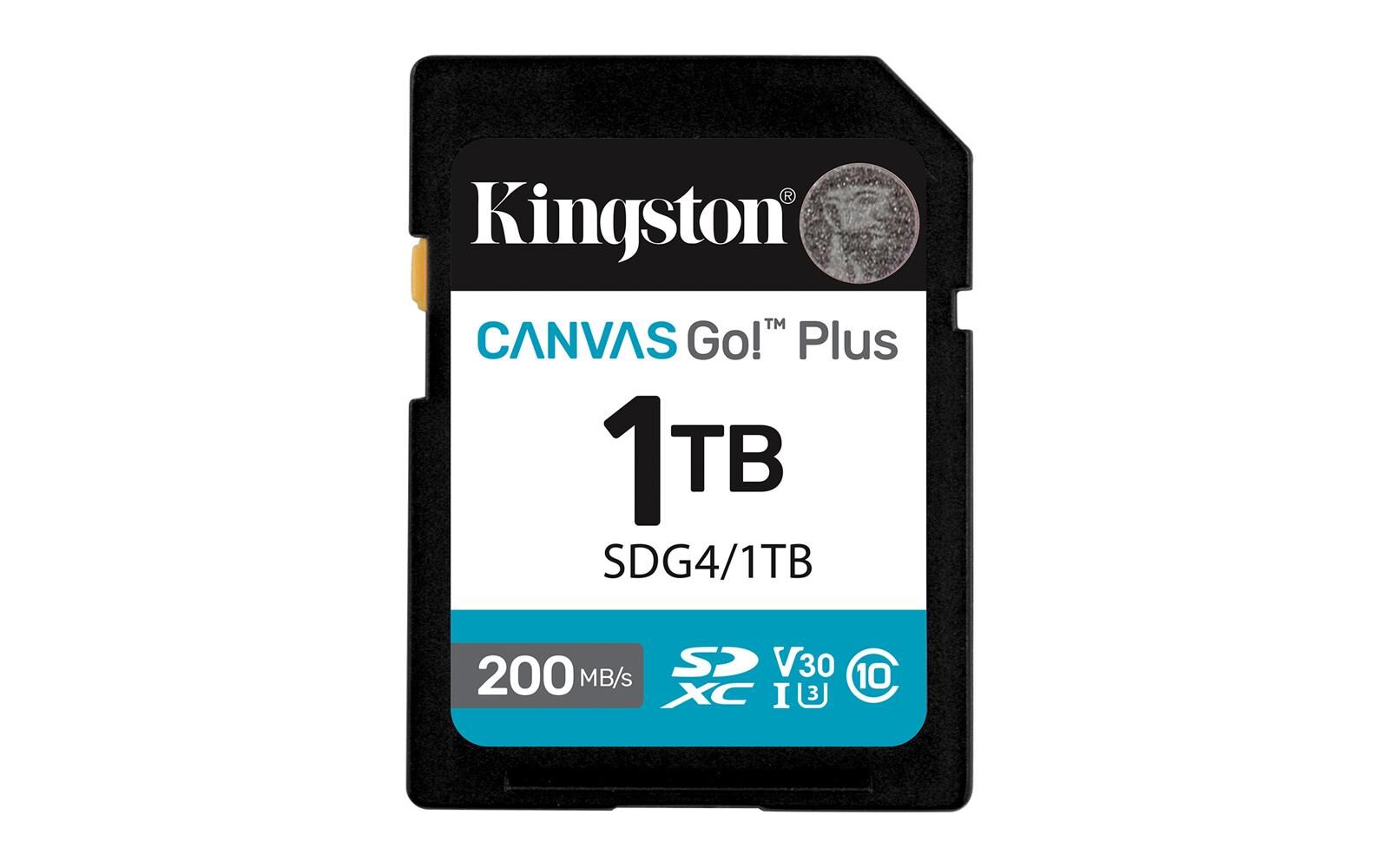 Kingston SDG4-1TB 1TB SDXC Canvas Go Plus Gen4 200MB/s C10 UHS-I U3 V30 Hafıza Kartı