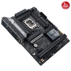 ASUS TUF GAMING B860‑PLUS WIFI Intel B860 Soket LGA 1851 4x DDR5 (‑8666+ MT/s OC) 12+1+2+1 (80A) DrMOS VRM, PCIe 5.0 x16, 3×M.2 NVMe, Wi‑Fi 7, 2.5 GbE, USB 20 Gbps Type‑C ATX‑Boy Anakart