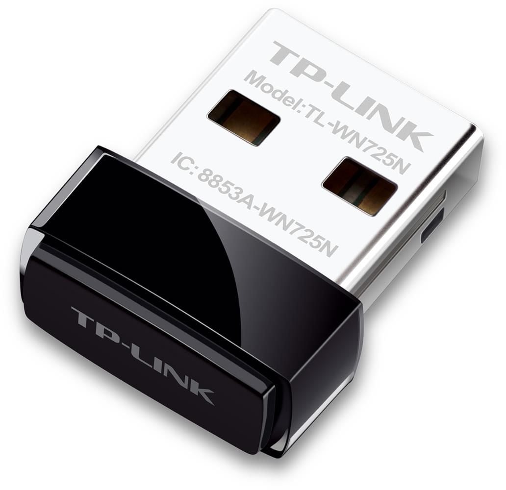 TP‑Link TL‑WN725N 150 Mbps Wireless N Nano USB Adaptör – USB 2.0, 2.4 GHz, WEP/WPA/WPA2, Windows/Mac/Linux